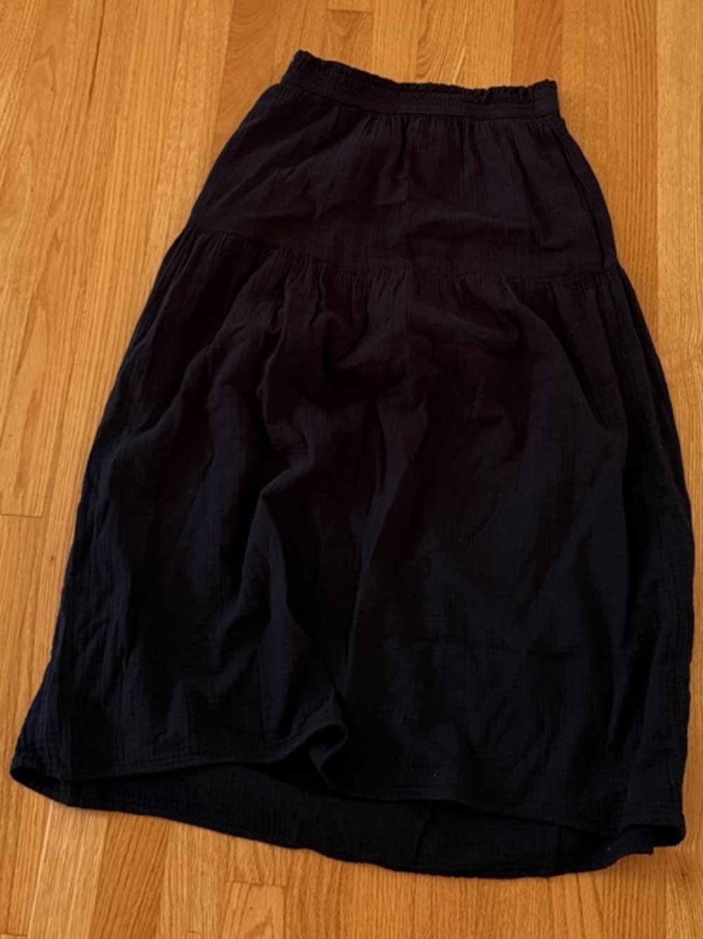 Universal Thread Black Tiered Midi Skirt